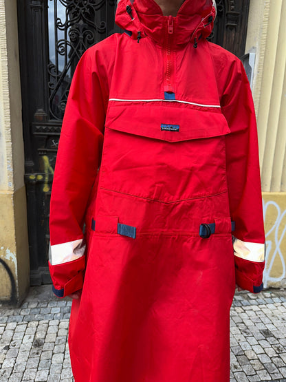 1990s Patagonia Sailing Jacket Smock Red 90年代 パタゴニア セーリング ナイロン 赤 レア Toto Praha Vintage clothing shop Antique shop 古着屋 プラハ Showroom appointment Prague ユーロ古着 ヨーロッパ古着 古着卸 ヴィンテージ