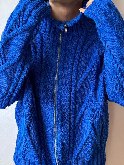 Vintage handmade zipup sweater