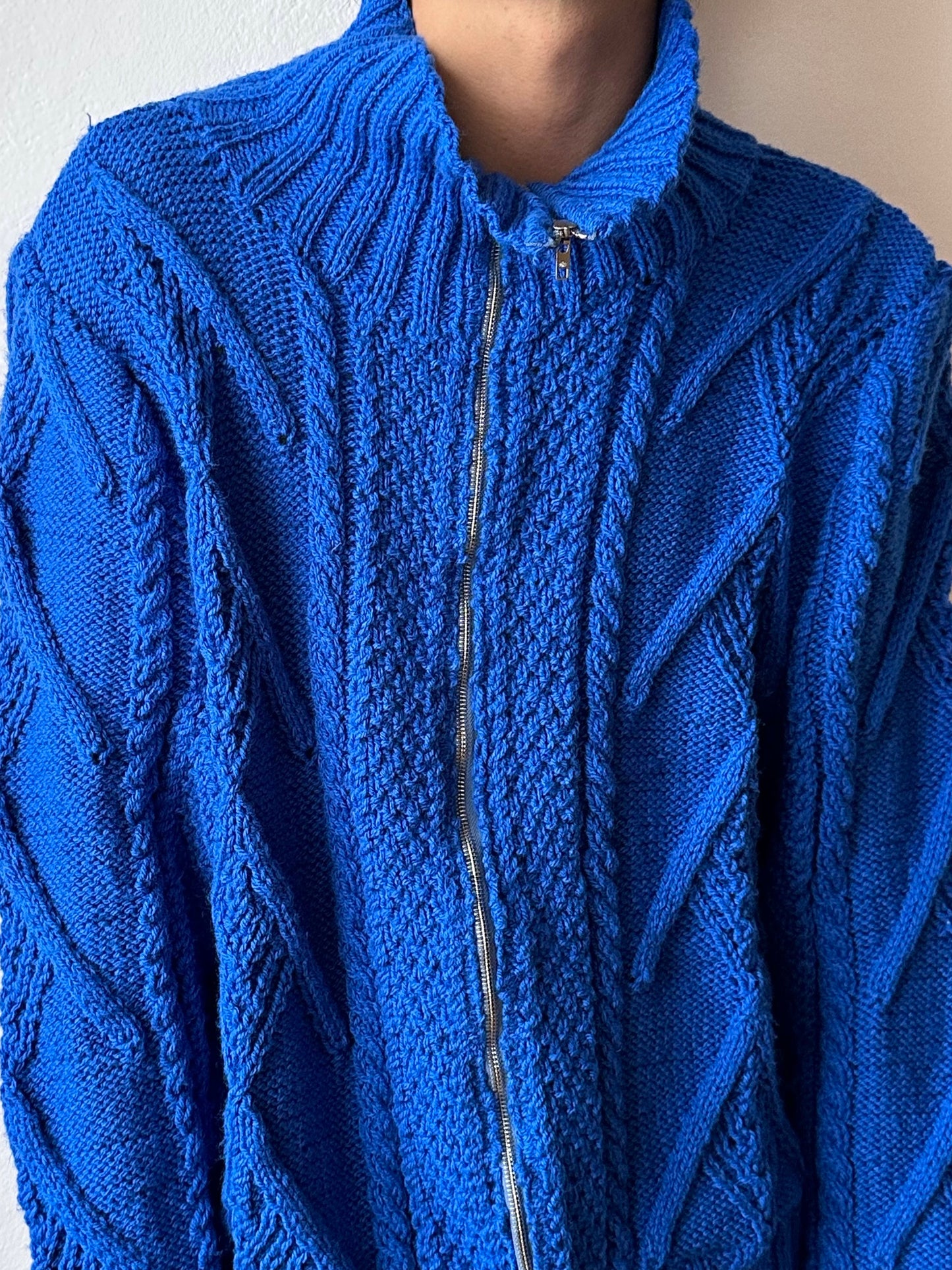 Vintage handmade zipup sweater