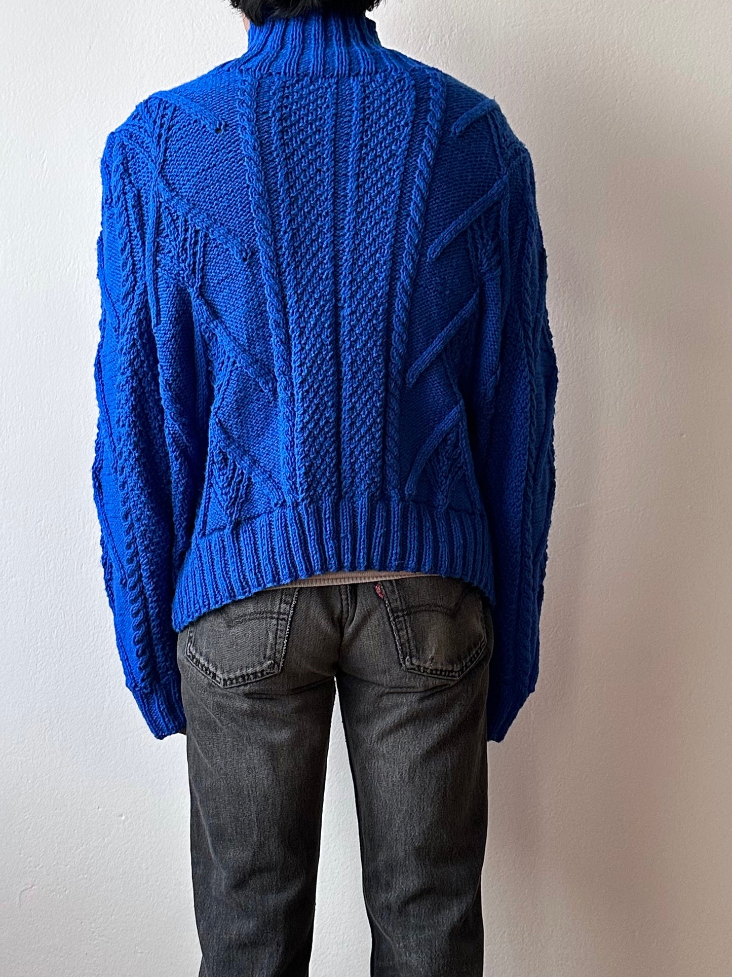 Vintage handmade zipup sweater