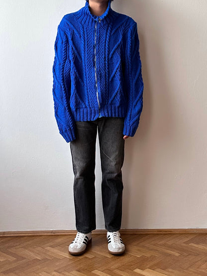 Vintage handmade zipup sweater