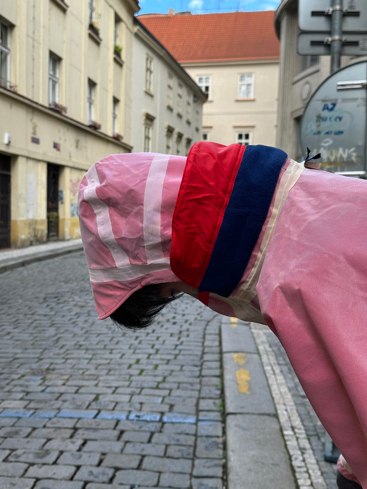 1990s Patagonia Sailing Jacket Smock Red 90年代 パタゴニア セーリング ナイロン 赤 レア Toto Praha Vintage clothing shop Antique shop 古着屋 プラハ Showroom appointment Prague ユーロ古着 ヨーロッパ古着 古着卸 ヴィンテージ
