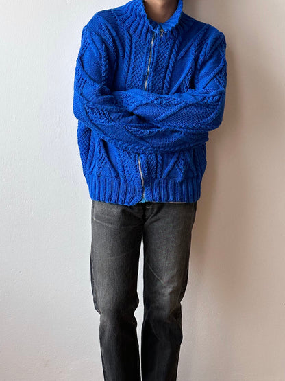 Vintage handmade zipup sweater