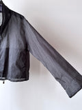 nylon sheer jacket with draw strings