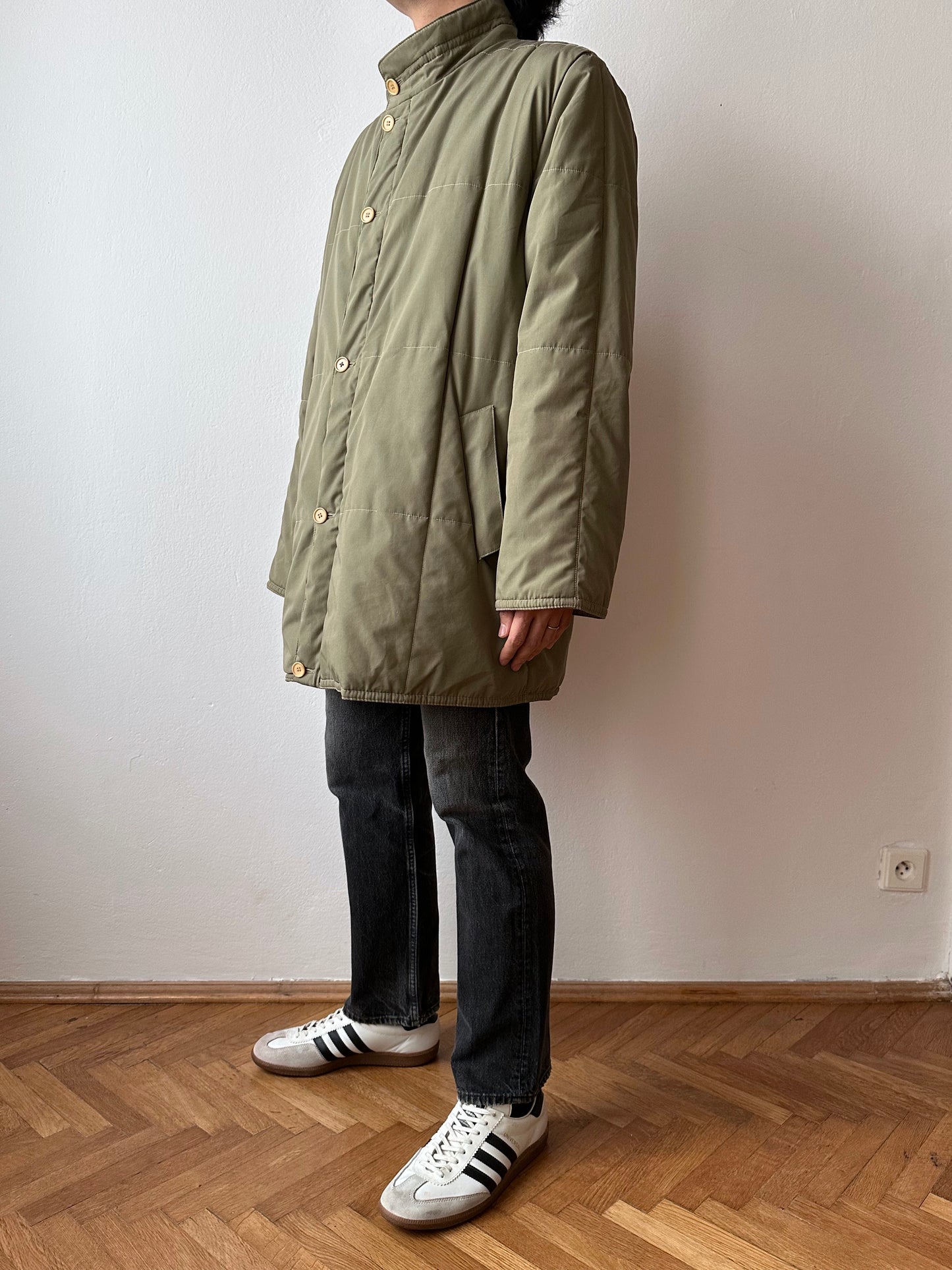 60s Italy reversible puffer jacket