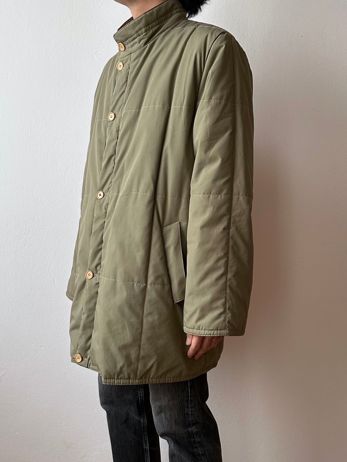 60s Italy reversible puffer jacket