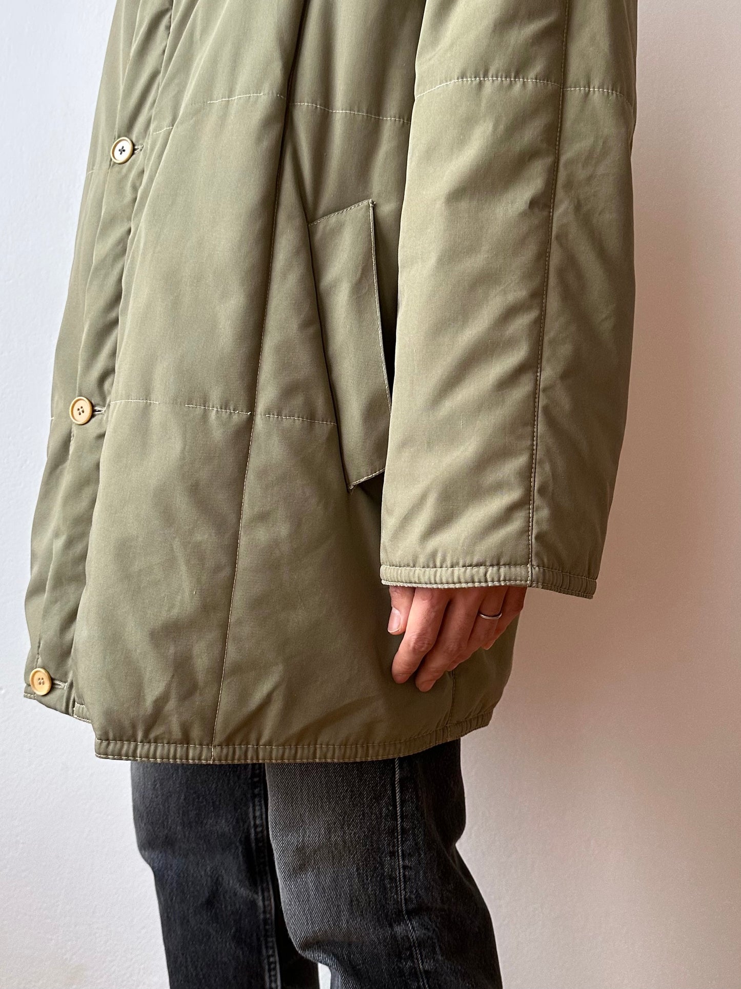60s Italy reversible puffer jacket