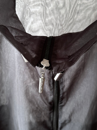 nylon sheer jacket with draw strings