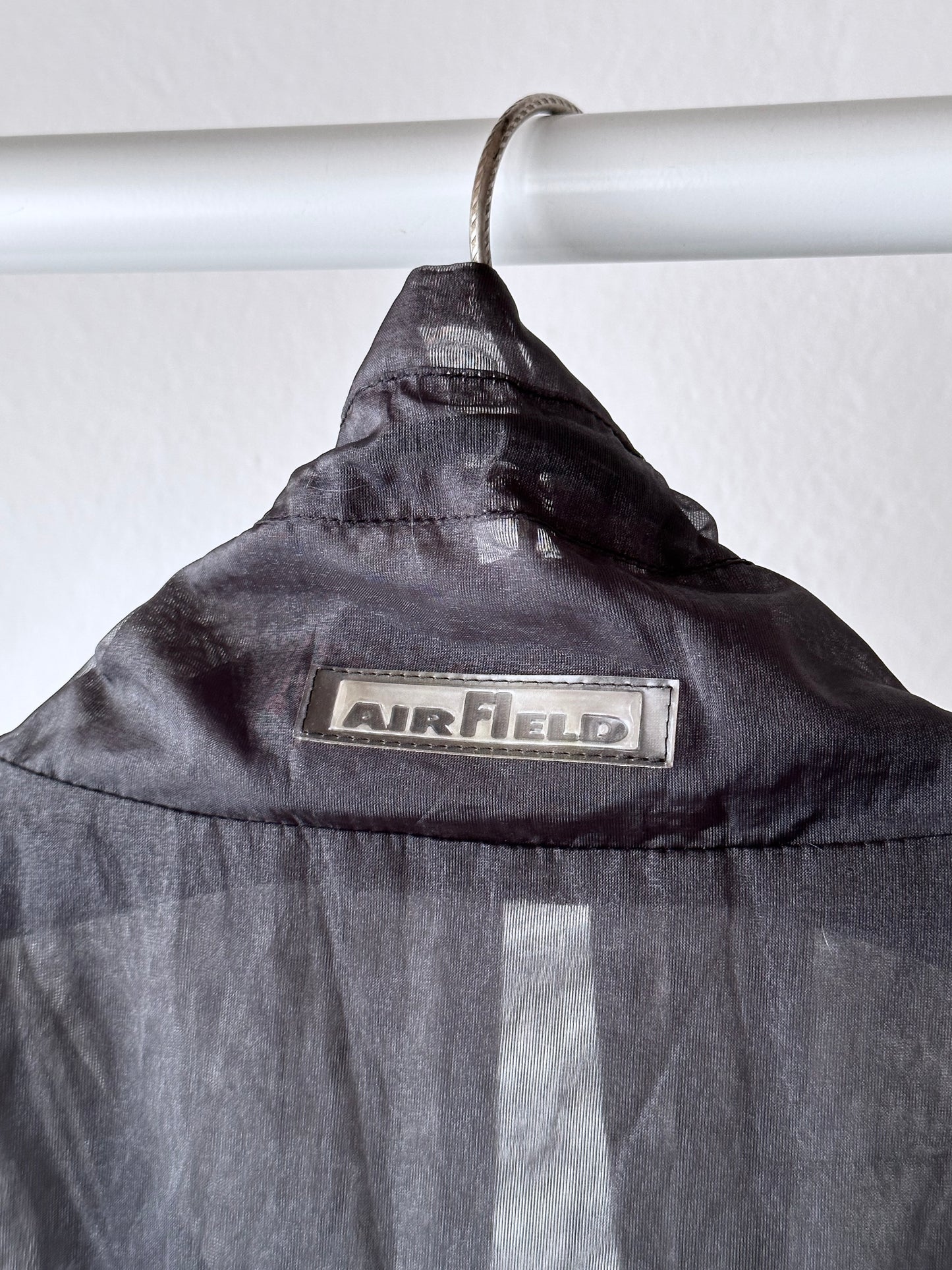 nylon sheer jacket with draw strings