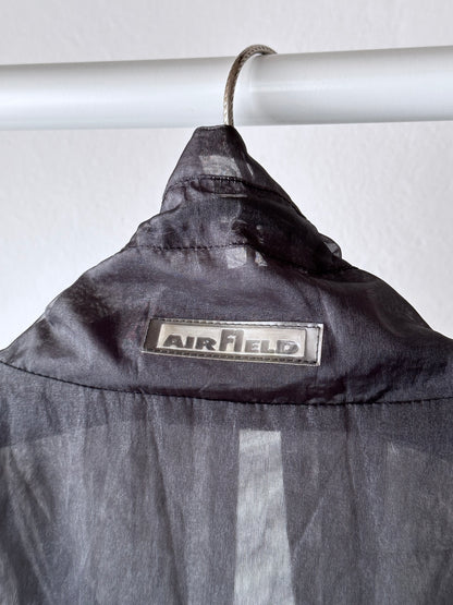 nylon sheer jacket with draw strings