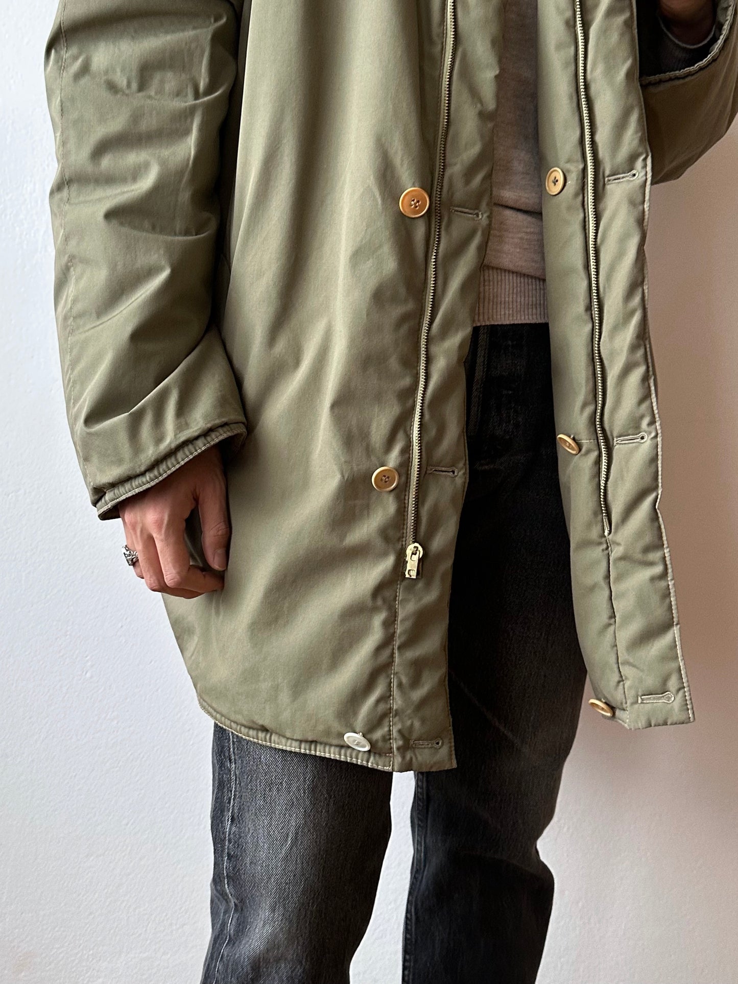 60s Italy reversible puffer jacket