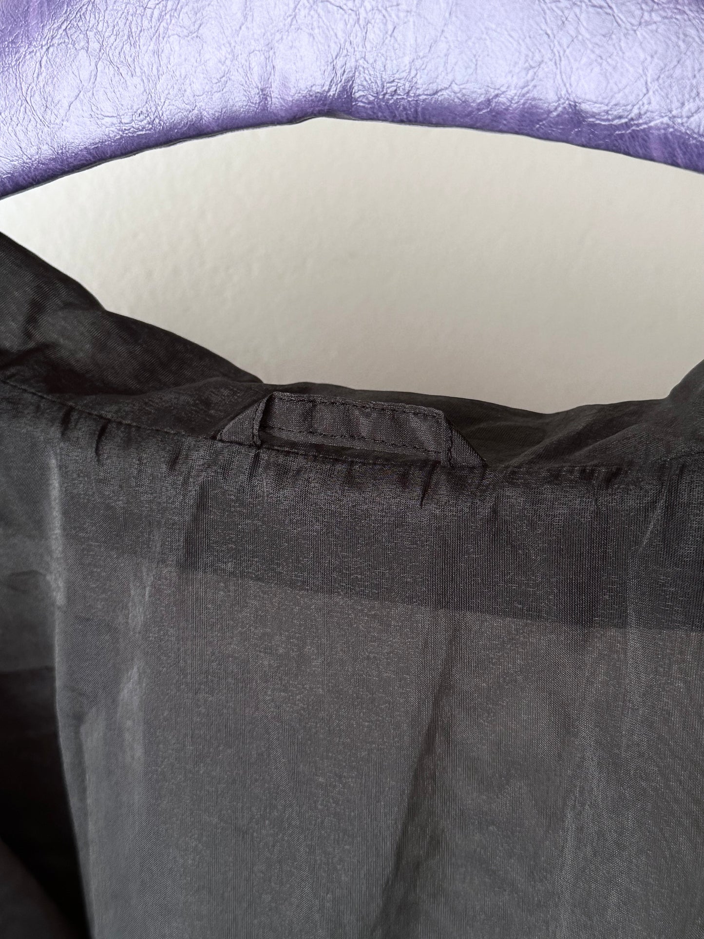 nylon sheer jacket with draw strings