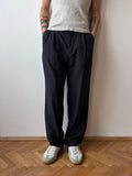 90s Black viscose/poly trouser - w30