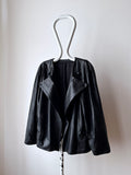 90s leather jacket in 2way