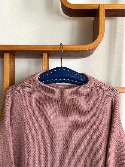1990s 90年代 Stone Island ストーンアイランド Massimo Osti Wool Jumper ウール ニット セーター Pink ピンク マッシモオスティ Toto Praha Vintage clothing shop Antique shop 古着屋 プラハ Showroom appointment Prague ユーロ古着 ヨーロッパ古着 古着卸 ヴィンテージ