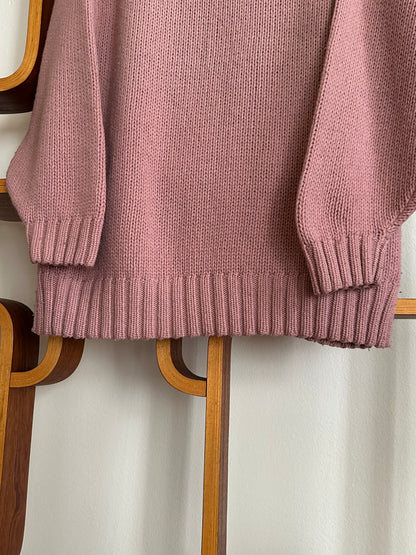 1990s 90年代 Stone Island ストーンアイランド Massimo Osti Wool Jumper ウール ニット セーター Pink ピンク マッシモオスティ Toto Praha Vintage clothing shop Antique shop 古着屋 プラハ Showroom appointment Prague ユーロ古着 ヨーロッパ古着 古着卸 ヴィンテージ