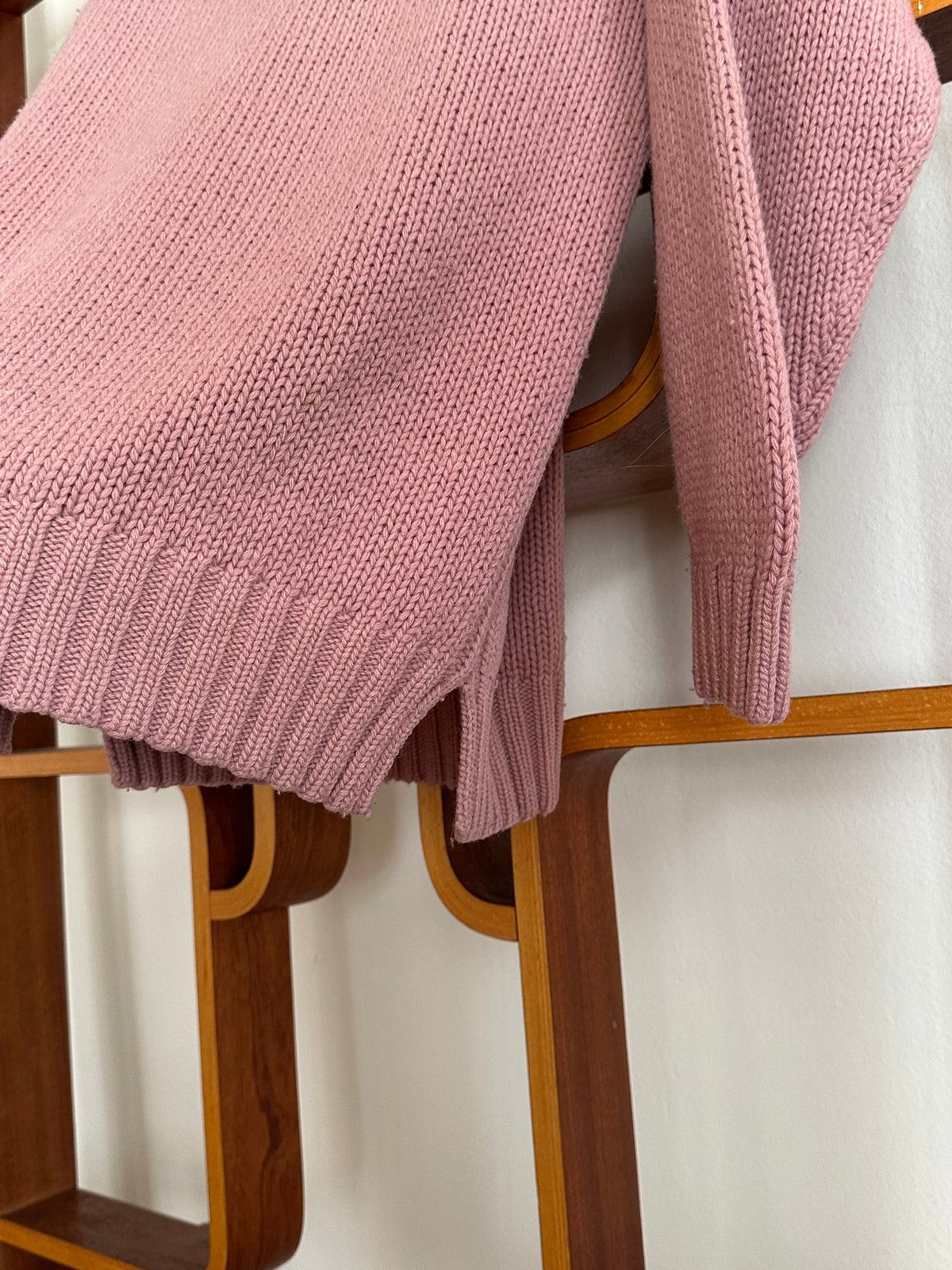 1990s 90年代 Stone Island ストーンアイランド Massimo Osti Wool Jumper ウール ニット セーター Pink ピンク マッシモオスティ Toto Praha Vintage clothing shop Antique shop 古着屋 プラハ Showroom appointment Prague ユーロ古着 ヨーロッパ古着 古着卸 ヴィンテージ