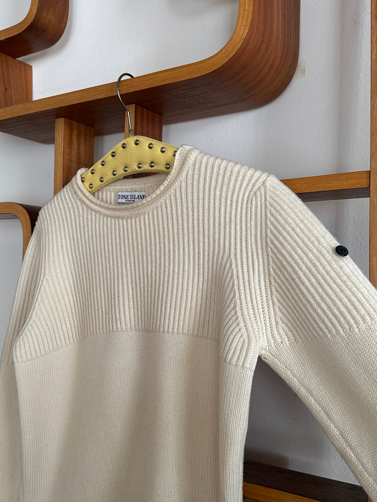 Stone Island ストーンアイランド Massimo Osti Wool Jumper ウール ニット セータ Toto Praha Vintage clothing shop Antique shop 古着屋 プラハ Showroom appointment Prague ユーロ古着 ヨーロッパ古着 古着卸 ヴィンテージ