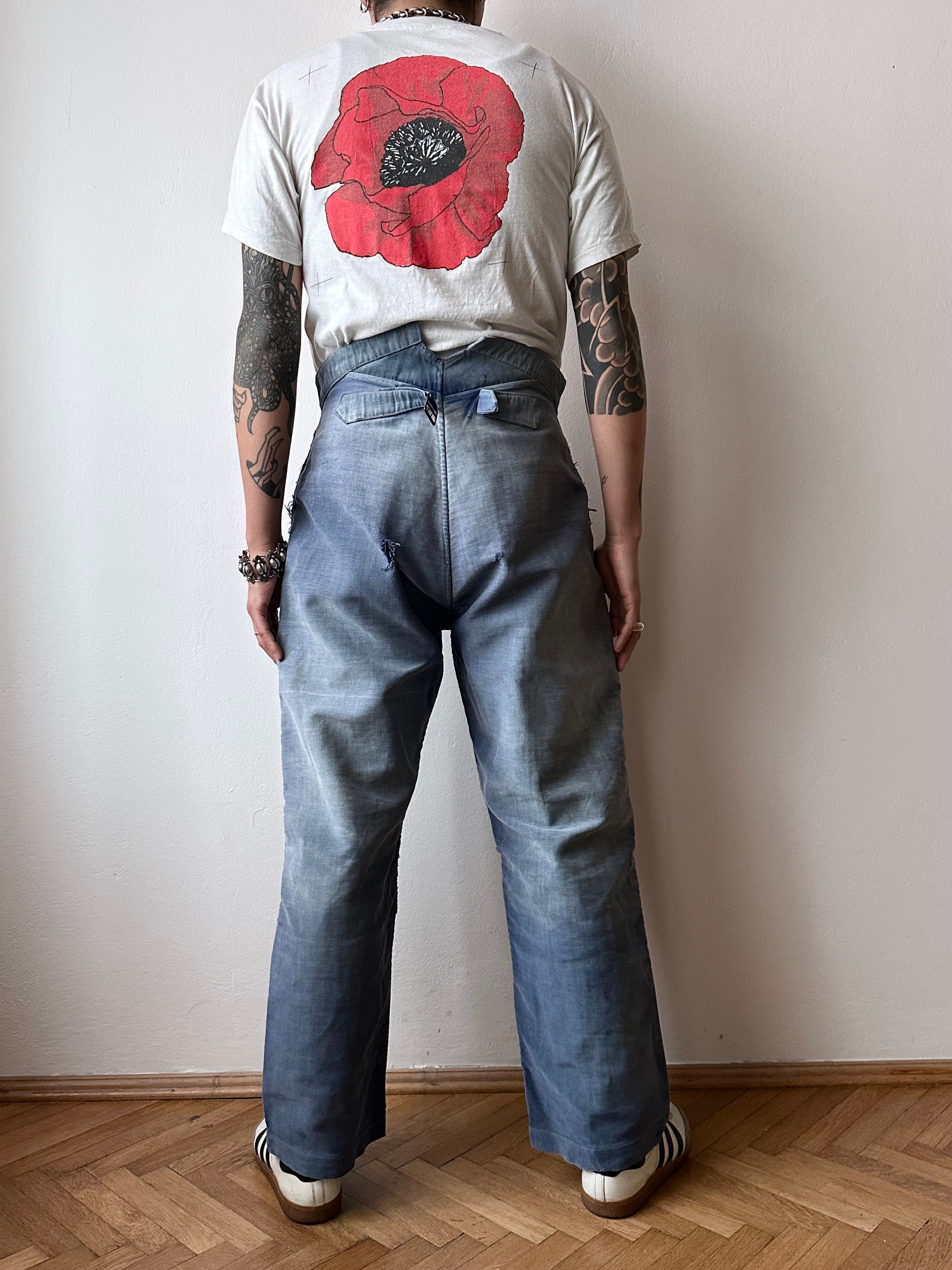 40s French moleskin work trouser – TOTO