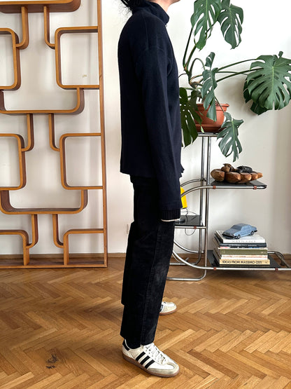 Stone Island ストーンアイランド Massimo Osti Wool Jumper ウール ニット セータ 紺色 Navy Toto Praha Vintage clothing shop Antique shop 古着屋 プラハ Showroom appointment Prague ユーロ古着 ヨーロッパ古着 古着卸 ヴィンテージ