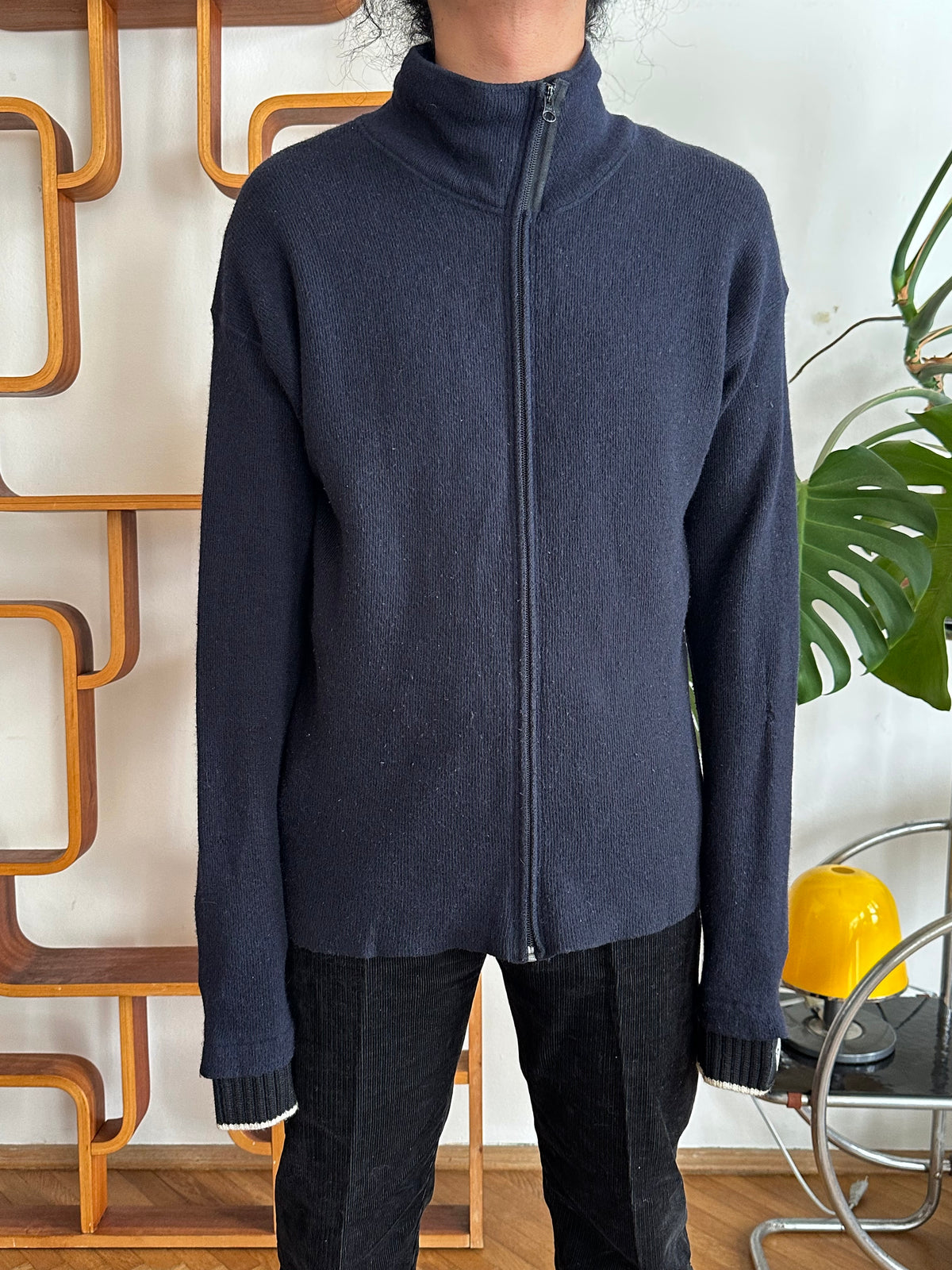 Stone Island ストーンアイランド Massimo Osti Wool Jumper ウール ニット セータ 紺色 Navy Toto Praha Vintage clothing shop Antique shop 古着屋 プラハ Showroom appointment Prague ユーロ古着 ヨーロッパ古着 古着卸 ヴィンテージ