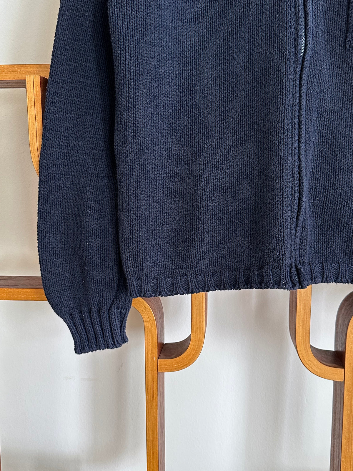 Stone Island ストーンアイランド Massimo Osti Cotton Jumper コットン ニット セーター Navy 紺色 マッシモオスティ Toto Praha Vintage clothing shop Antique shop 古着屋 プラハ Showroom appointment Prague ユーロ古着 ヨーロッパ古着 古着卸 ヴィンテージ