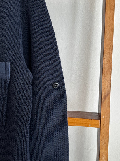 Stone Island ストーンアイランド Massimo Osti Cotton Jumper コットン ニット セーター Navy 紺色 マッシモオスティ Toto Praha Vintage clothing shop Antique shop 古着屋 プラハ Showroom appointment Prague ユーロ古着 ヨーロッパ古着 古着卸 ヴィンテージ