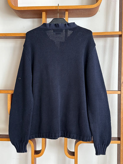 SS'01 Stone Island Cotton Zip Up Jumper