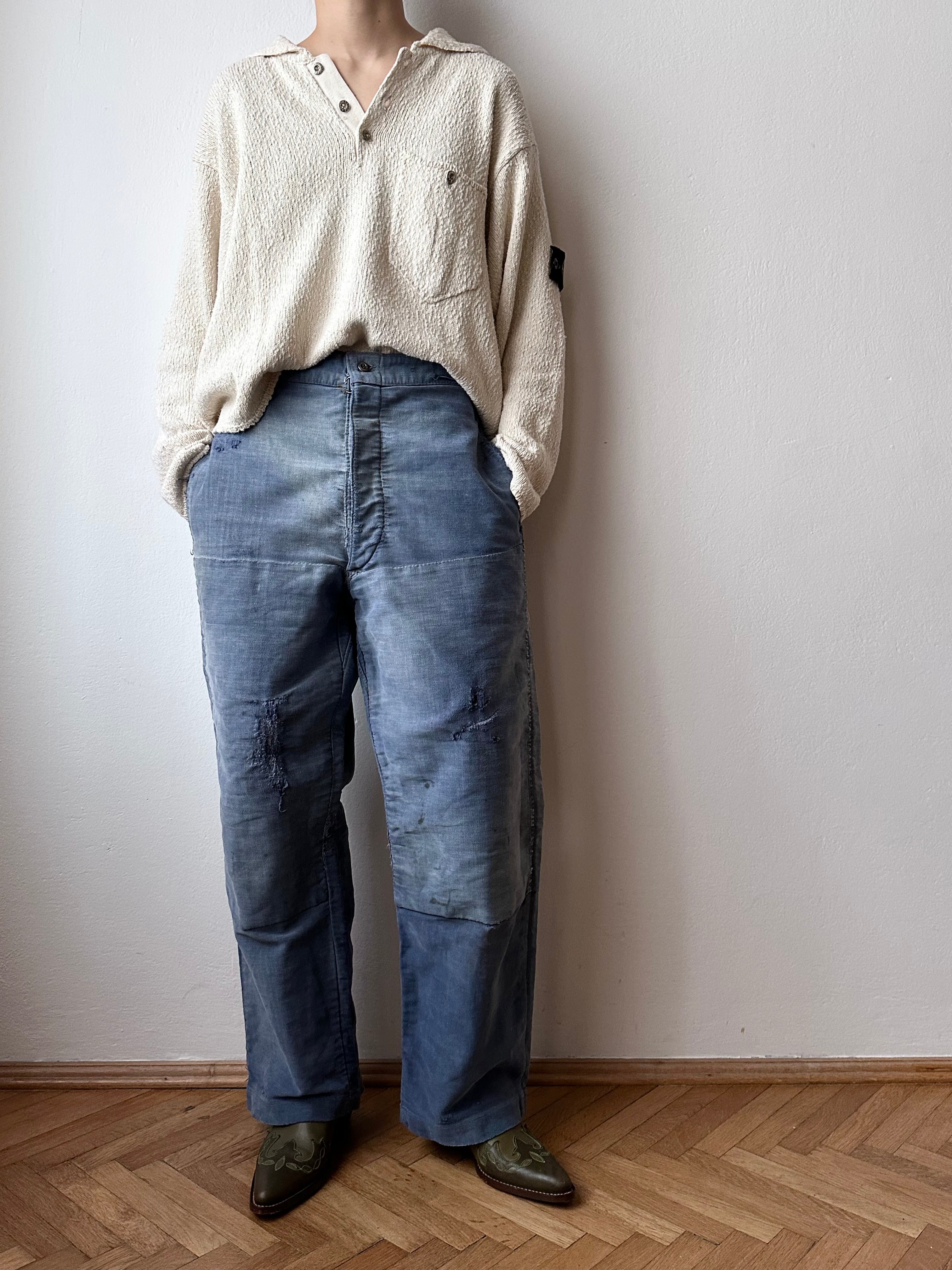 40s French moleskin work trouser – TOTO