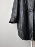 90s Italy Leather coat