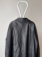 90s Italy Leather coat