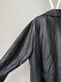 90s Italy Leather coat