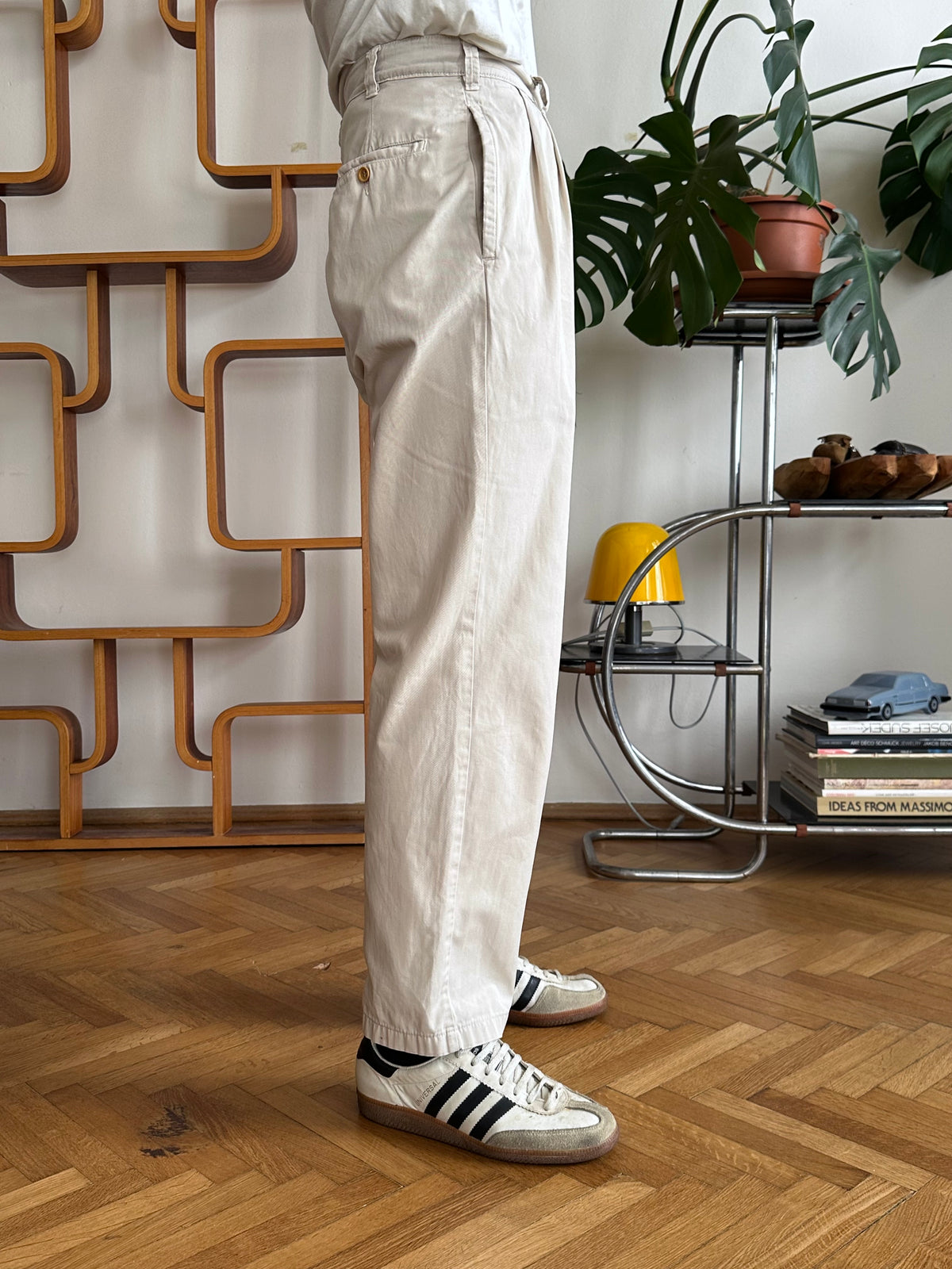 1980s C.P. COMPANY Cotton Trousers 80年代 Massimo osti マッシモオスティ Made in Italy イタリア製 Toto Praha Vintage clothing shop Antique shop 古着屋 プラハ Showroom appointment Prague ユーロ古着 ヨーロッパ古着 古着卸 ヴィンテージ