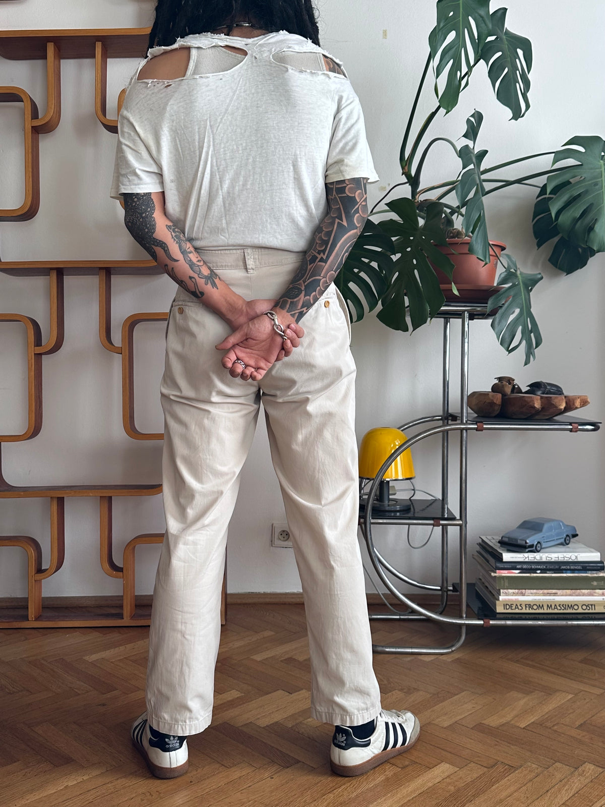 1980s C.P. COMPANY Cotton Trousers 80年代 Massimo osti マッシモオスティ Made in Italy イタリア製 Toto Praha Vintage clothing shop Antique shop 古着屋 プラハ Showroom appointment Prague ユーロ古着 ヨーロッパ古着 古着卸 ヴィンテージ