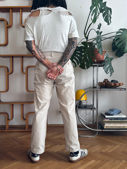 1980s C.P. COMPANY Cotton Trousers 80年代 Massimo osti マッシモオスティ Made in Italy イタリア製 Toto Praha Vintage clothing shop Antique shop 古着屋 プラハ Showroom appointment Prague ユーロ古着 ヨーロッパ古着 古着卸 ヴィンテージ
