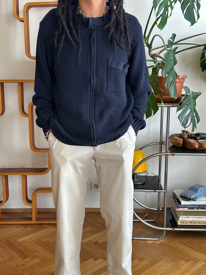 SS'01 Stone Island Cotton Zip Up Jumper