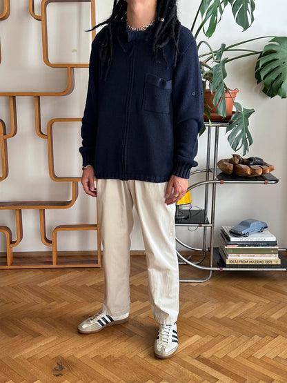 SS'01 Stone Island Cotton Zip Up Jumper
