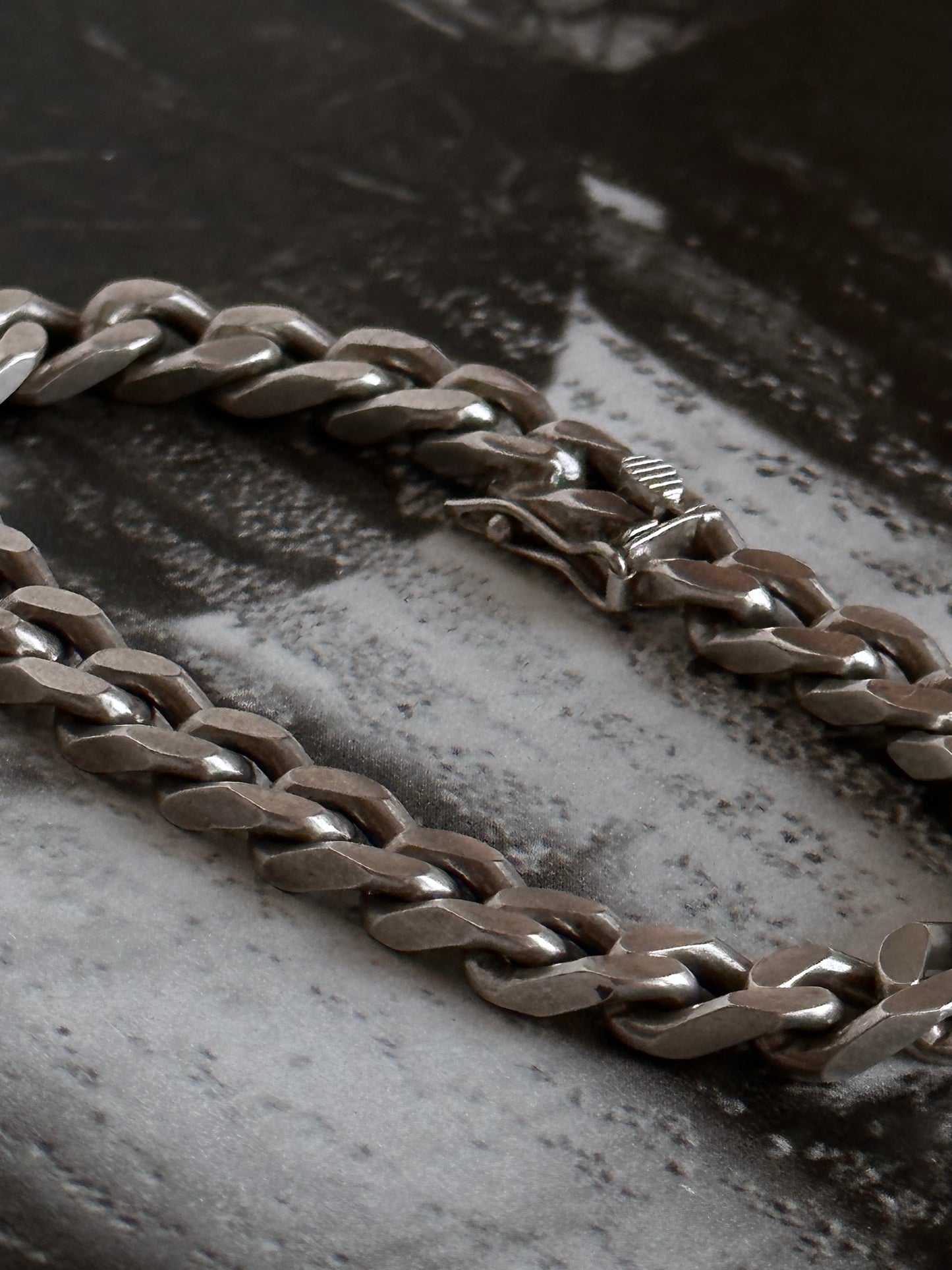 European vintage curb chain bracelet