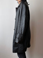 90s Italy Leather coat