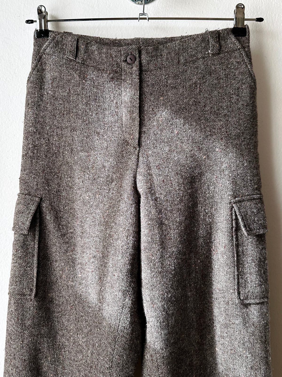 Wool tweed cargo trouser W29