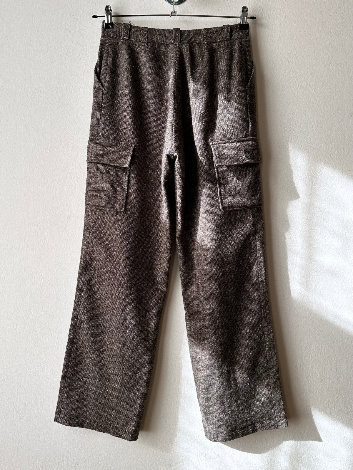 Wool tweed cargo trouser W29