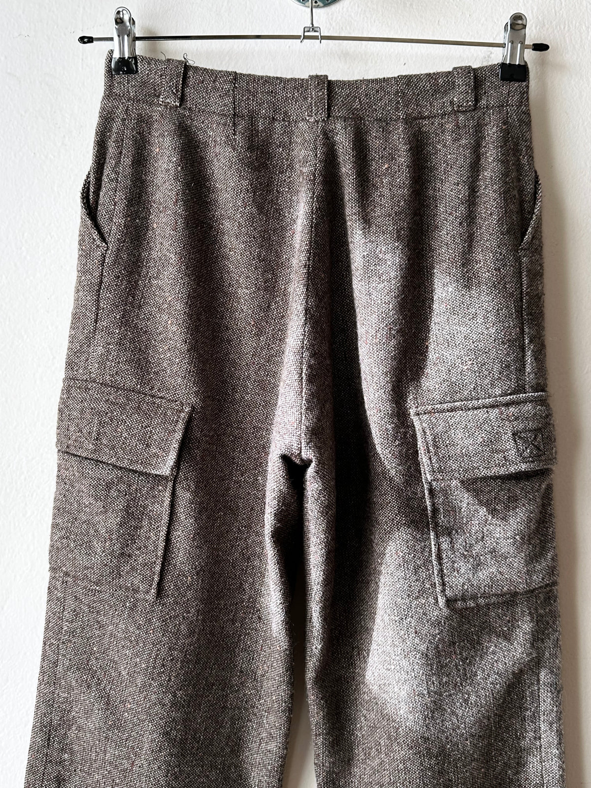 Wool tweed cargo trouser W29