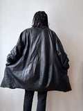 90s Italy Leather coat