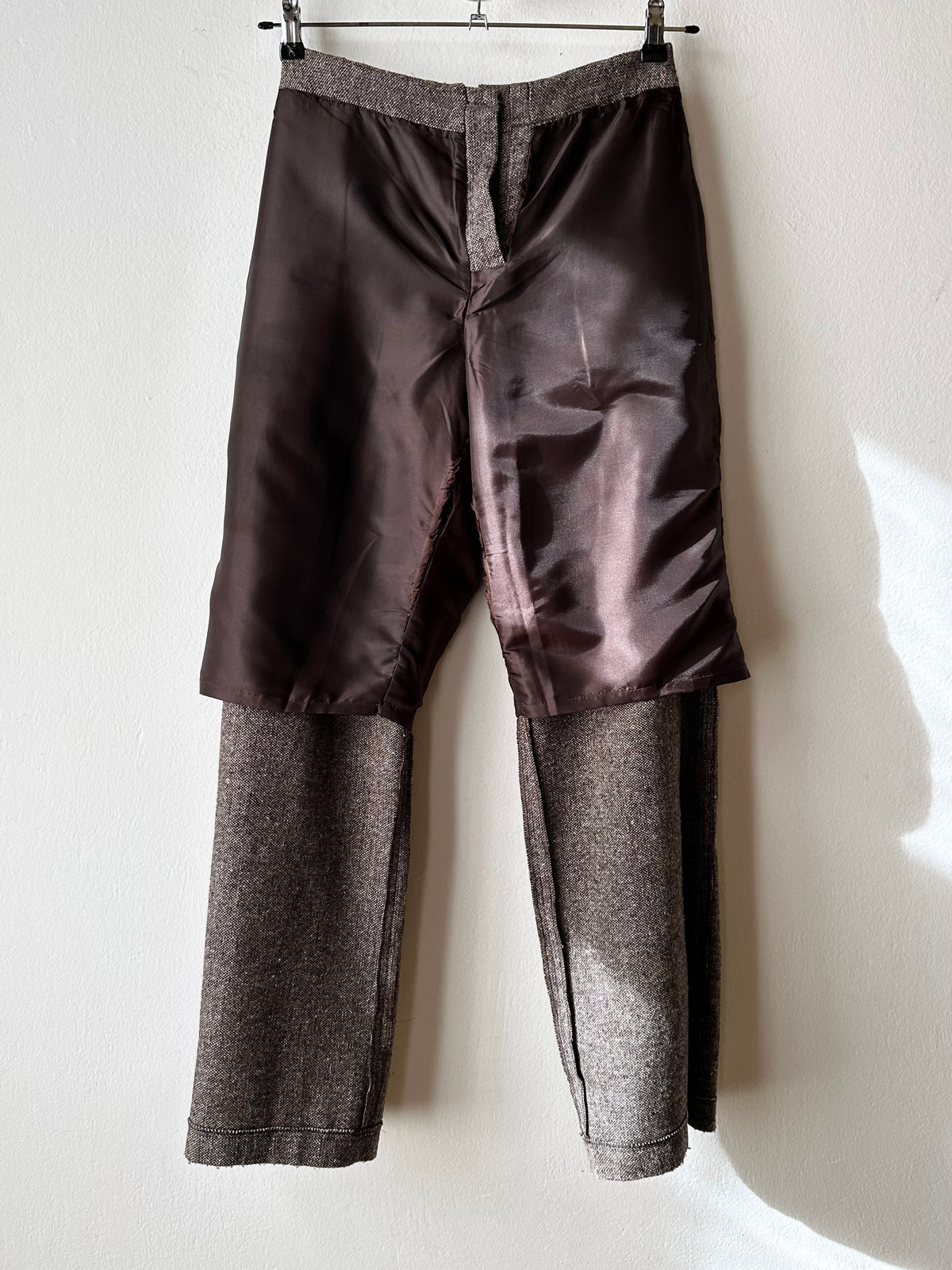 Wool tweed cargo trouser W29