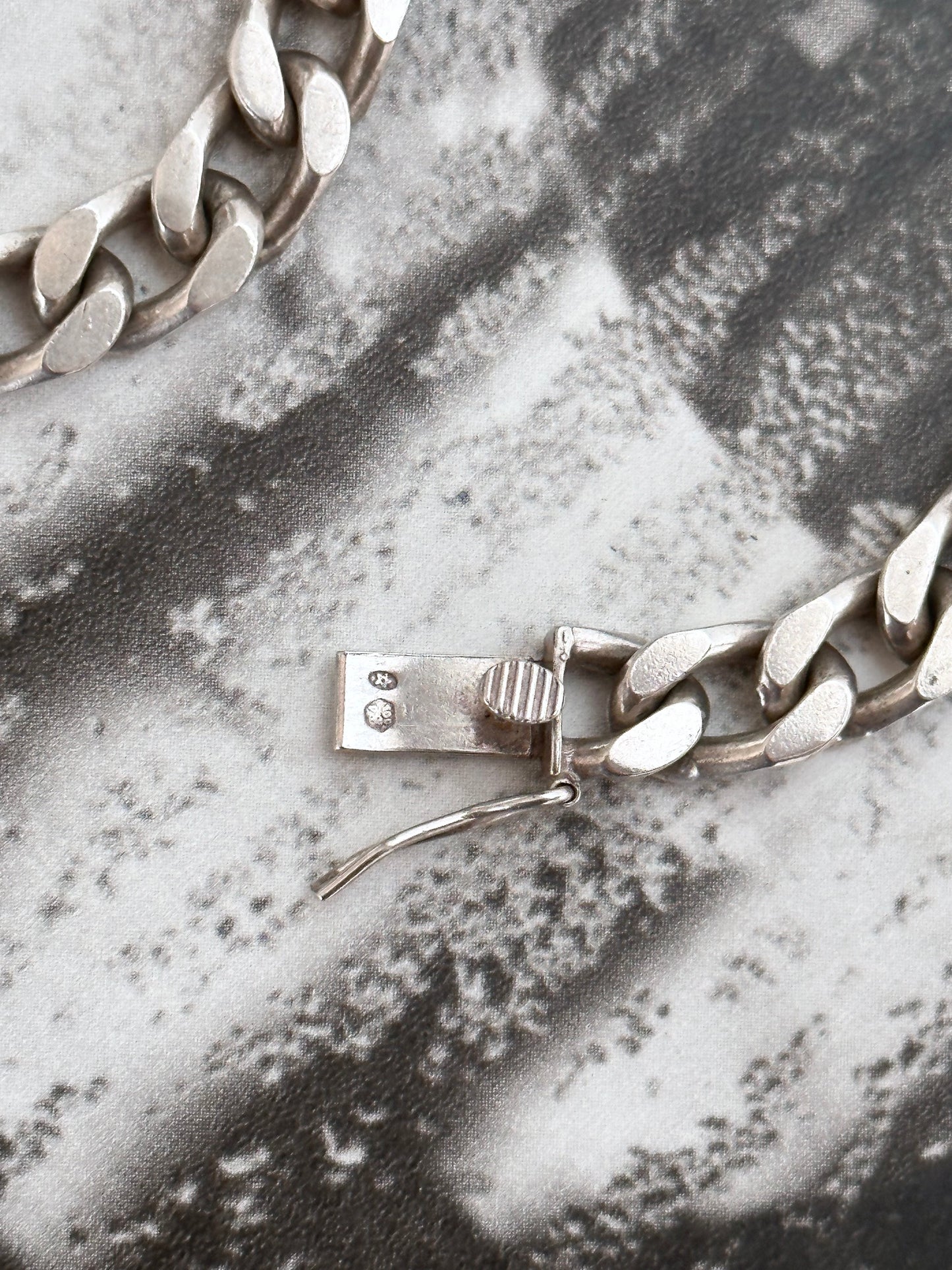 European vintage curb chain bracelet