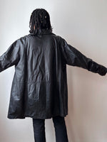 90s Italy Leather coat