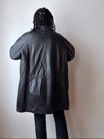 90s Italy Leather coat