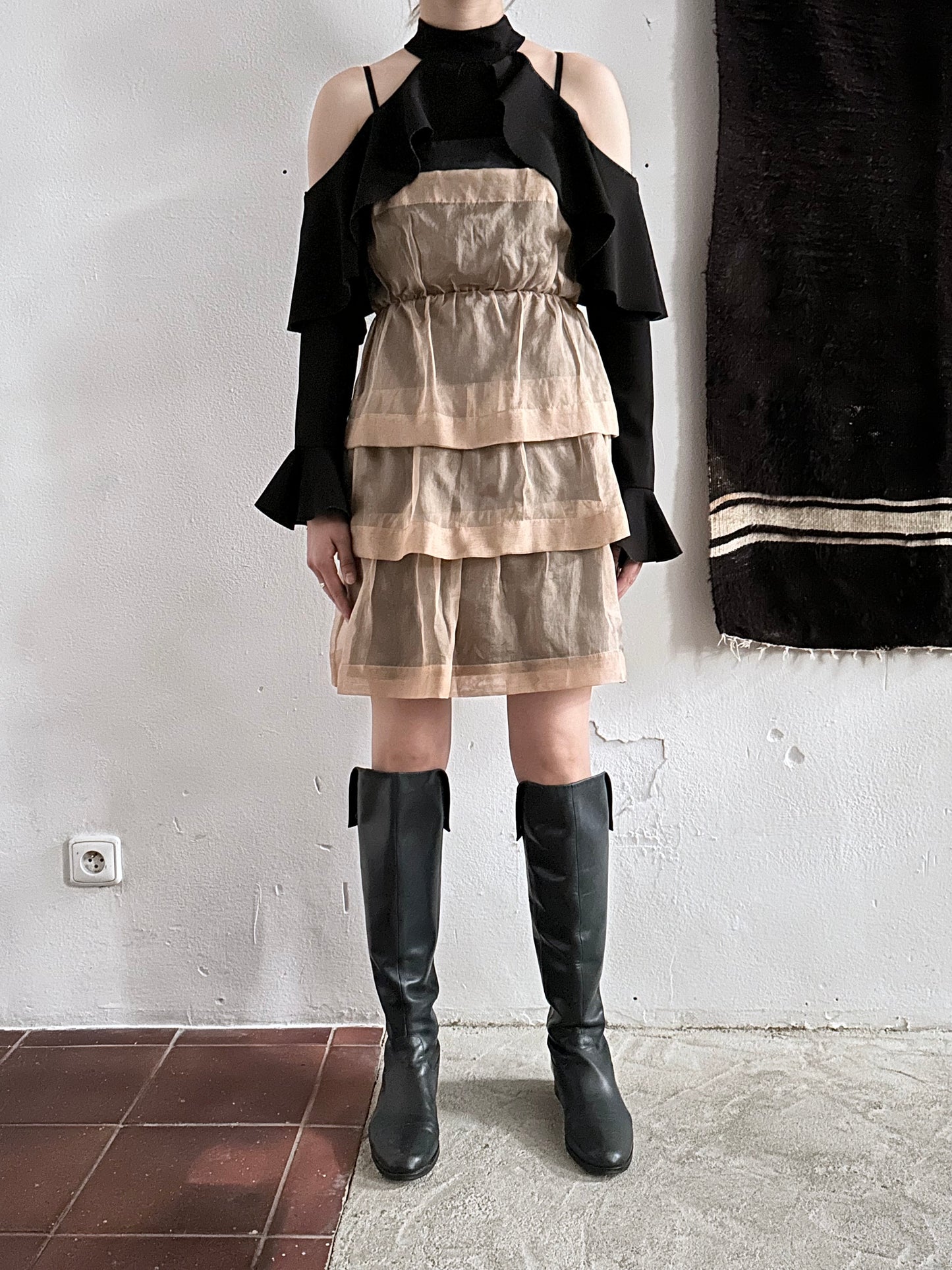 Notte by Max&Co silk mini dress