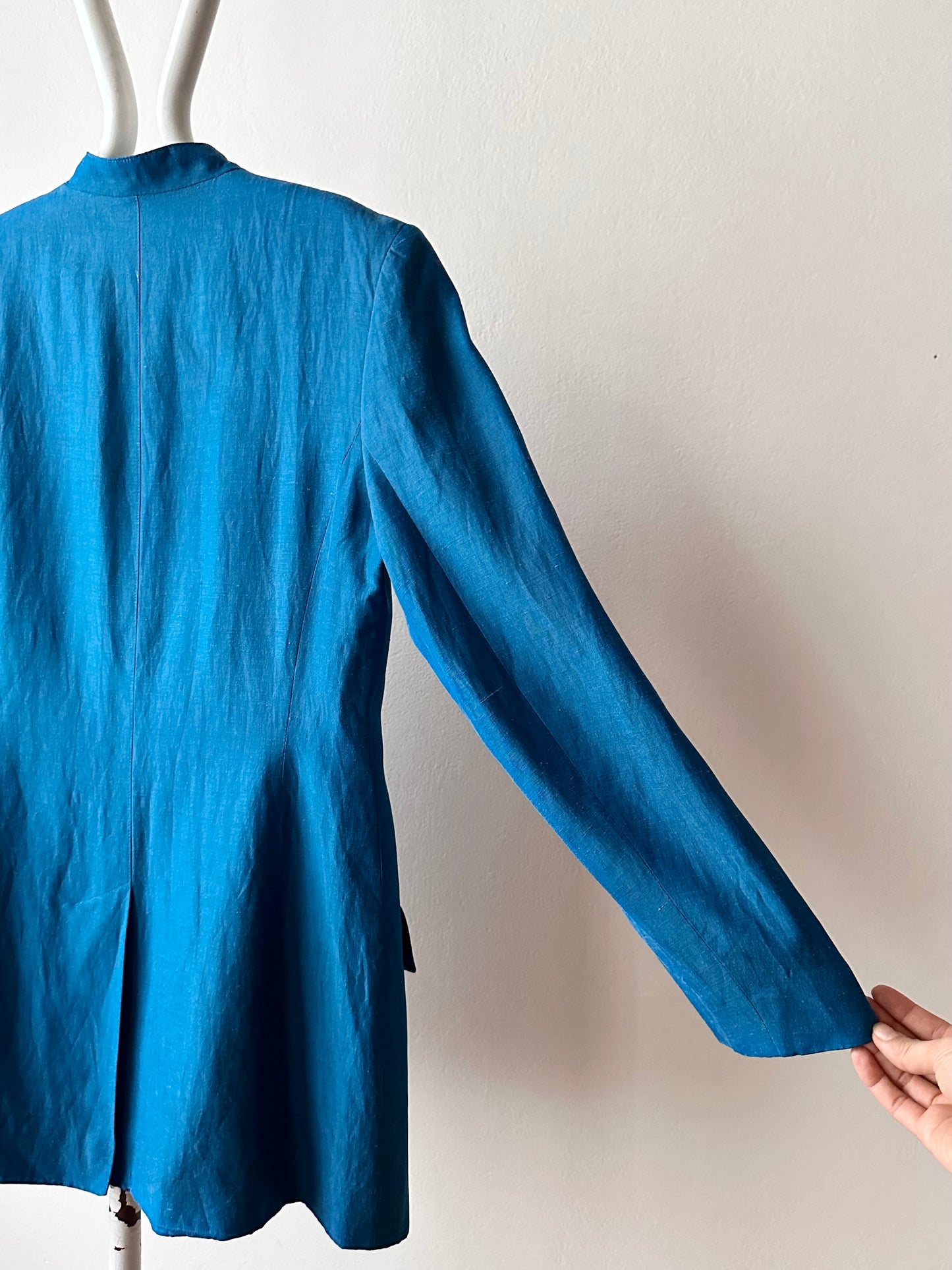 80s JAEGER silk linen jacket made in UK