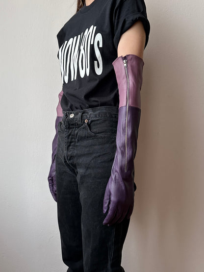 vintage leather opera gloves